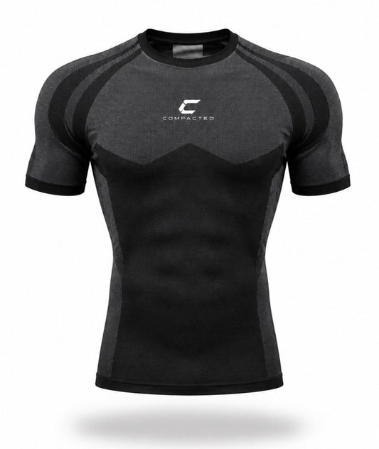 Seamless Compression Shirt - Graphite Black